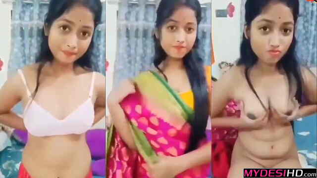 Seductive Marathi Saree Striptease Hot Desi Girlfriend Nude Erotic Mms Viral